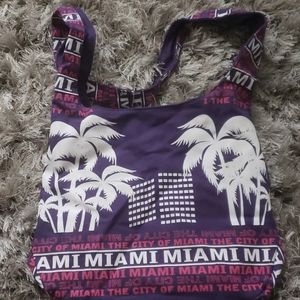 Purple Miami souvenir purse